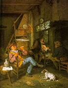 Cornelis Dusart Pipe Smoker Norge oil painting reproduction